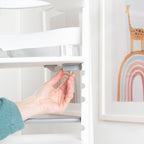 Trappestol Born Up 2in1-sett Stone quiltet i moderne design