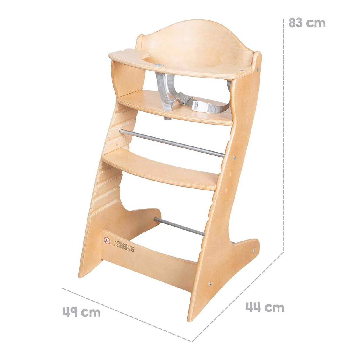 Trappestol Chair Up i tre, vokser med barnet i bruk