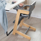 Trappestol Nature Up i bambus og MDF tofarget sideprofil