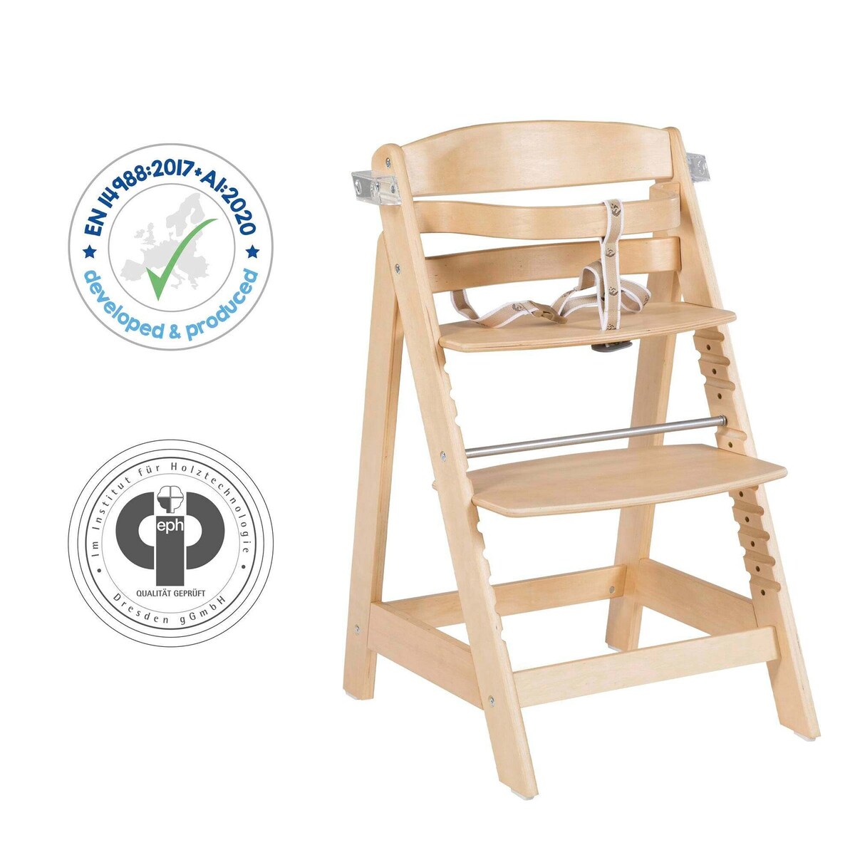 Trappestol Sit Up Click & Fun med avtakbart spisebrett justerbare seter