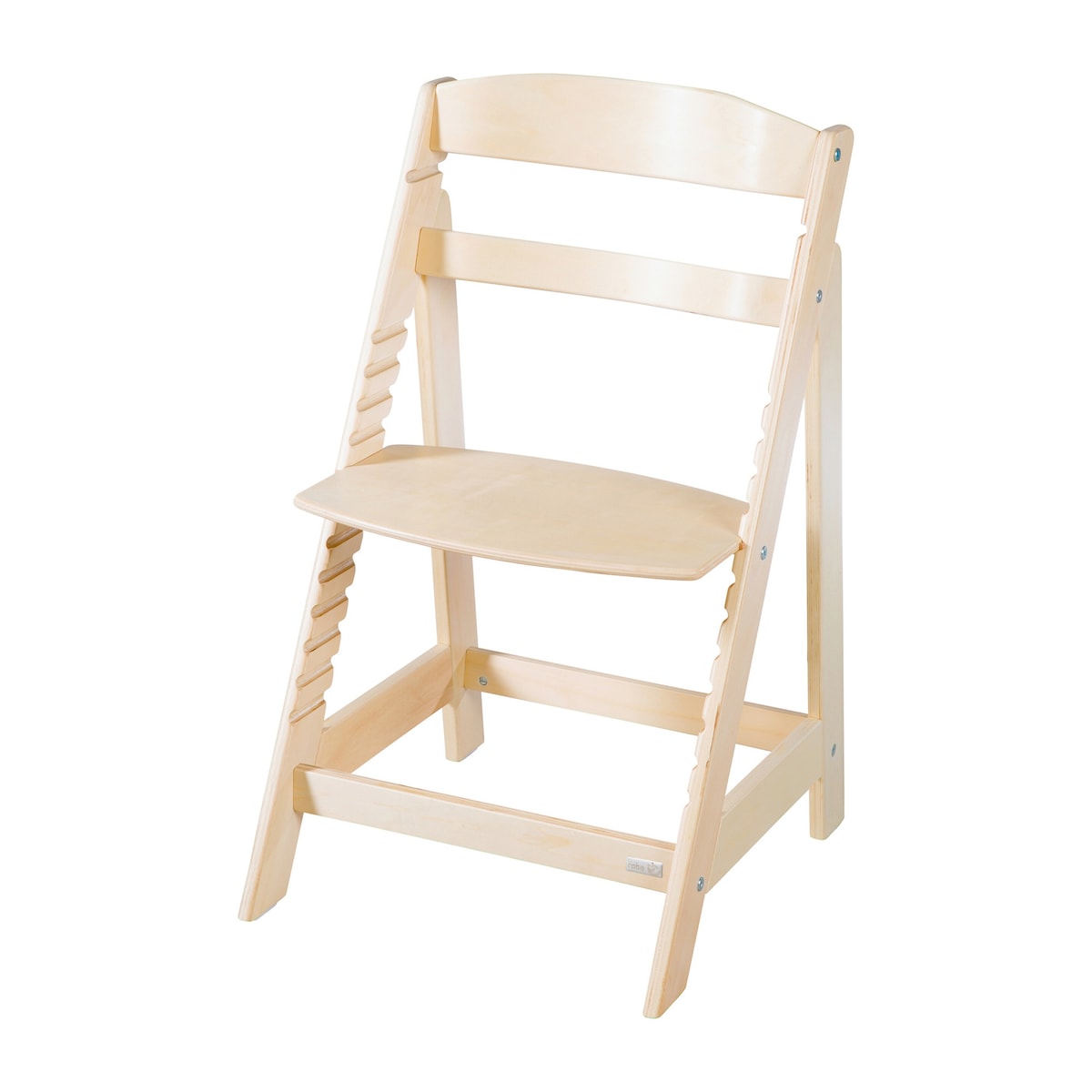 Detalj av sete på Trappestol Sit Up Flex i tre, vokser med barnet