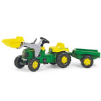 Tråtraktor rollyKid John Deere med frontlaster bakside