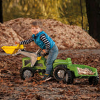 Detalj av frontlaster på Tråtraktor rollyKiddy Futura