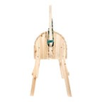 Trehest med man og hale small foot halter inkludert