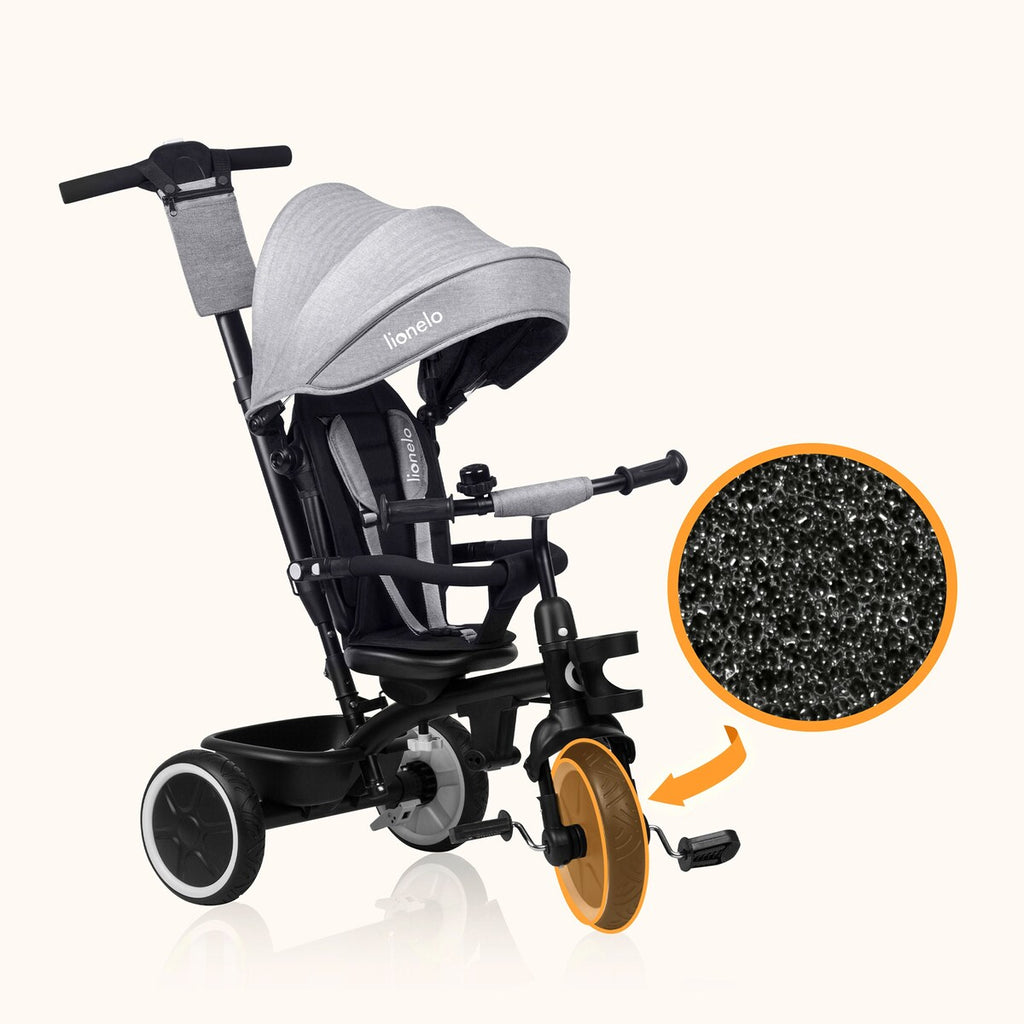 Detalj av sete på Trehjulssykkel Berry 2-i-1 fra 9 mnd maks 25 kg