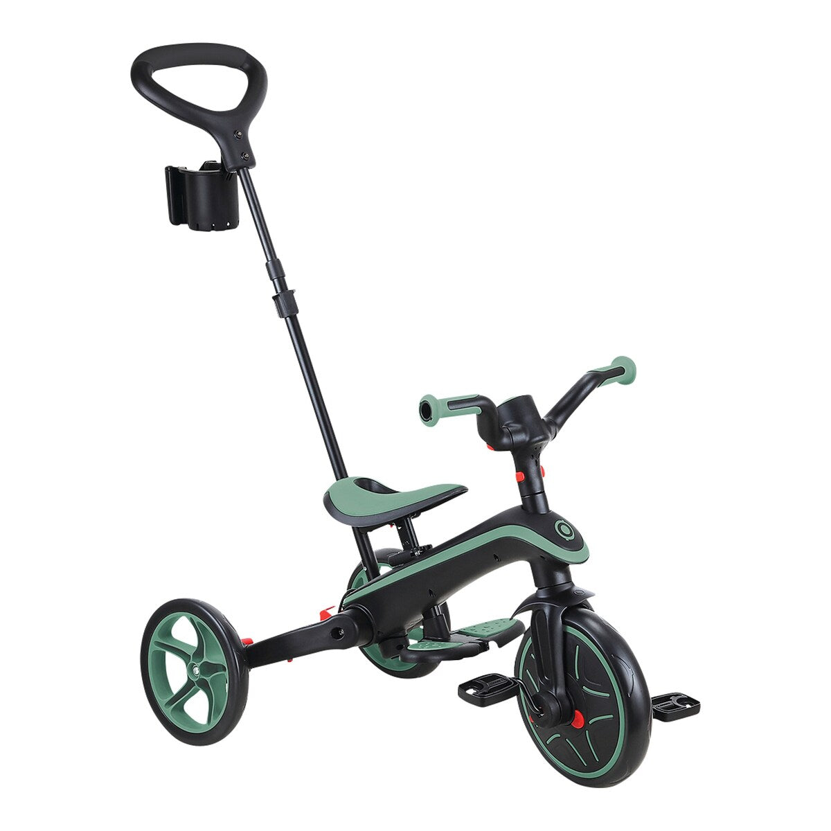 Trehjulssykkel Explorer Trike 4in1 sammenleggbar montert