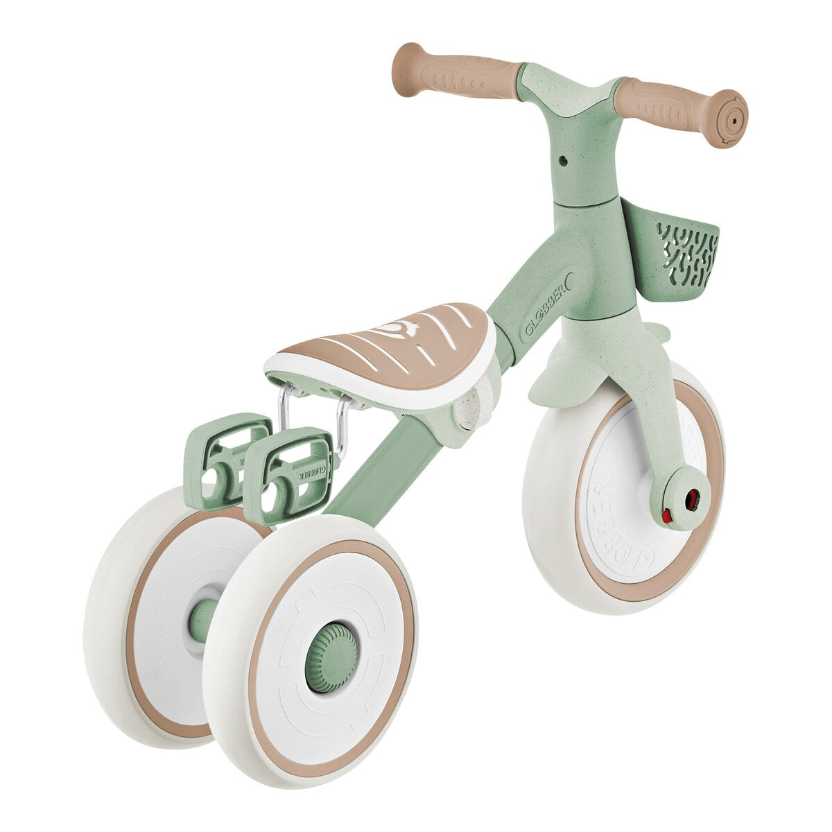 Nærbilde av EVA-punkteringsfrie dekk på Trehjulssykkel Learning Trike 2-i-1 Plus ECO