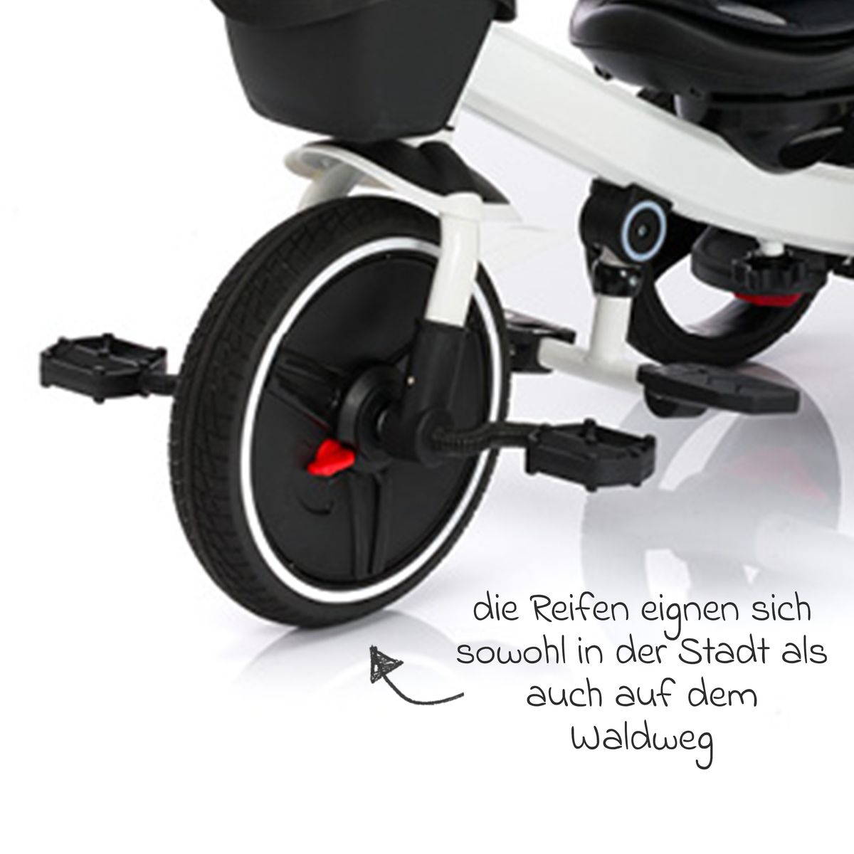Trehjulssykkel Niki 360 med dreibart sete og solskjerm - Fillikid