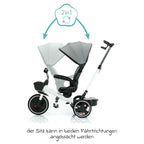 Detalj av dreibart sete på Trehjulssykkel Niki 360 Fillikid