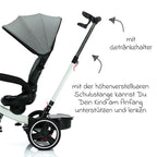 Montert Trehjulssykkel Niki 360 med solskjerm Fillikid