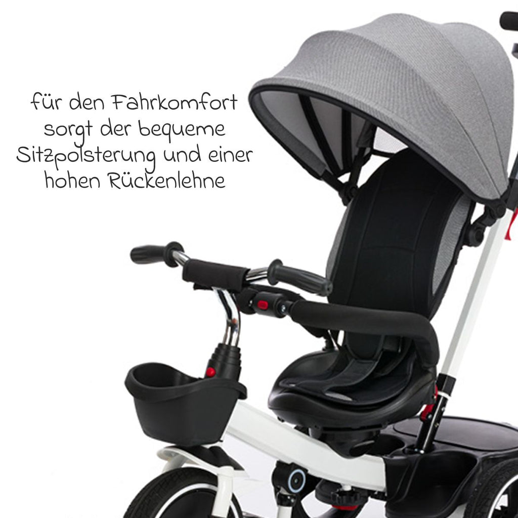 Trehjulssykkel Niki 360 med dreibart sete og solskjerm - Fillikid