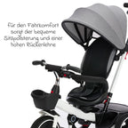 Trehjulssykkel Niki 360 med dreibart sete og solskjerm - Fillikid