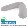 Trekk til ammepute Das Original økologisk jersey 190 cm grå forfra