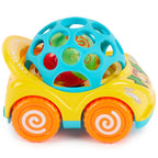 Trekkbil med rangle fra 12 mnd, 12,5x9x9 cm - Bieco montert