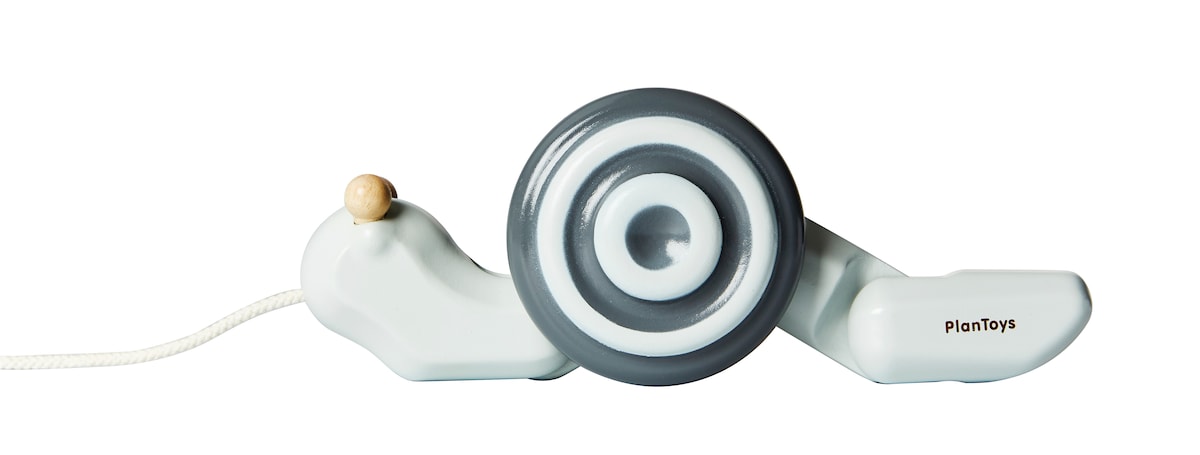 Detalj av Trekkedyr snegle i gummibaumtre 27,5 cm