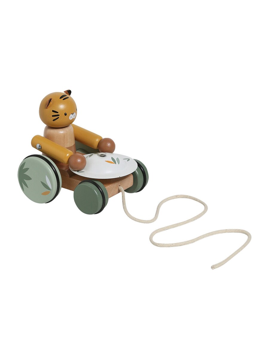 Trekkedyr tiger i tre med musikk FSC® forfra
