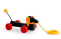 Trekkeleke dackel i tre, klassisk design forfra