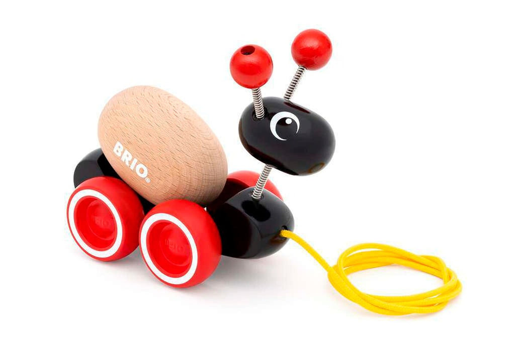 Detalj av Trekkeleke maur i tre 14,7 cm - BRIO