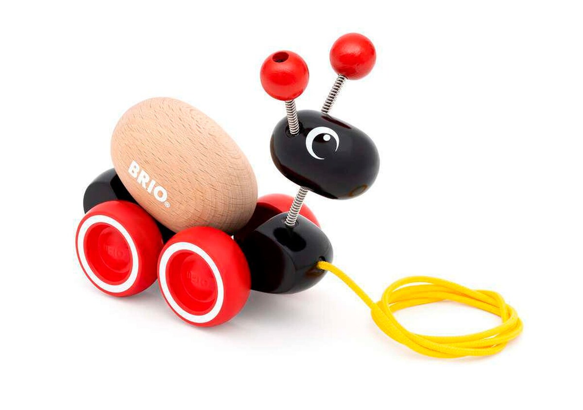 Detalj av Trekkeleke maur i tre 14,7 cm - BRIO