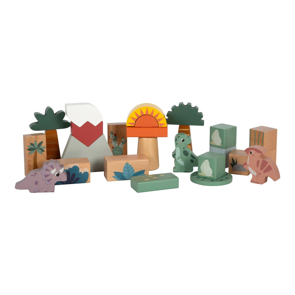Treklosser med dinosaurer 50 deler fra 12 mnd detalj av klosser