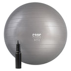 Treningsball for gravide opptil 120 kg med luftpumpe grå forfra