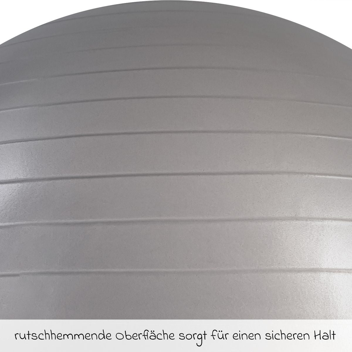 Montert Treningsball for gravide opptil 120 kg med luftpumpe grå