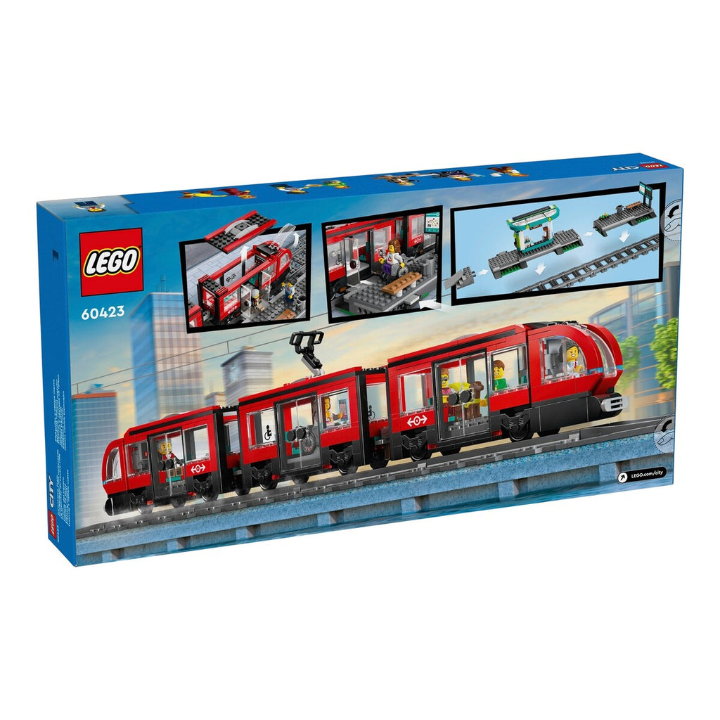 Trikk med holdeplass 60423 nærbilde av minifigurer