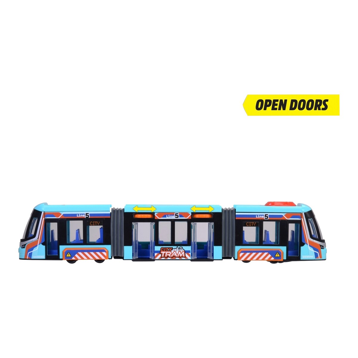 Trikk Siemens City Tram 41,5 cm nærbilde av dører