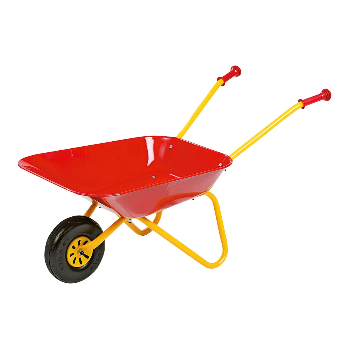 Trillebår for barn med metallkar fra 2,5 år 80 cm forfra