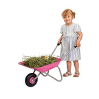 Trillebår for barn med metallkar fra 2,5 år 80 cm montert og klar til bruk