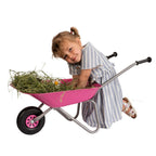 Trillebår for barn med metallkar fra 2,5 år 80 cm sideprofil