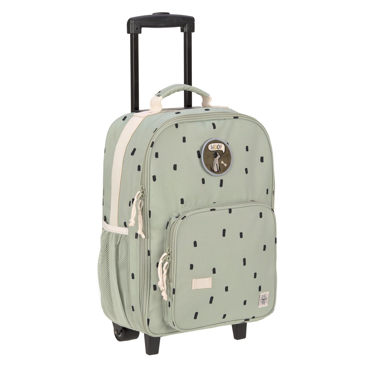 Trillekoffert for barn 22 l Happy Prints Light Olive forfra