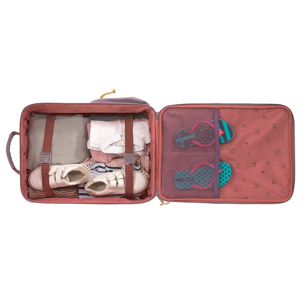 Trillekoffert Adventure Dragonfly detalj av vannavvisende materiale