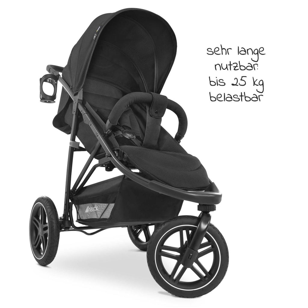 Trillevogn Rapid 3R opptil 25 kg svart bakside