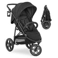 Trillevogn Rapid 3R opptil 25 kg svart forfra