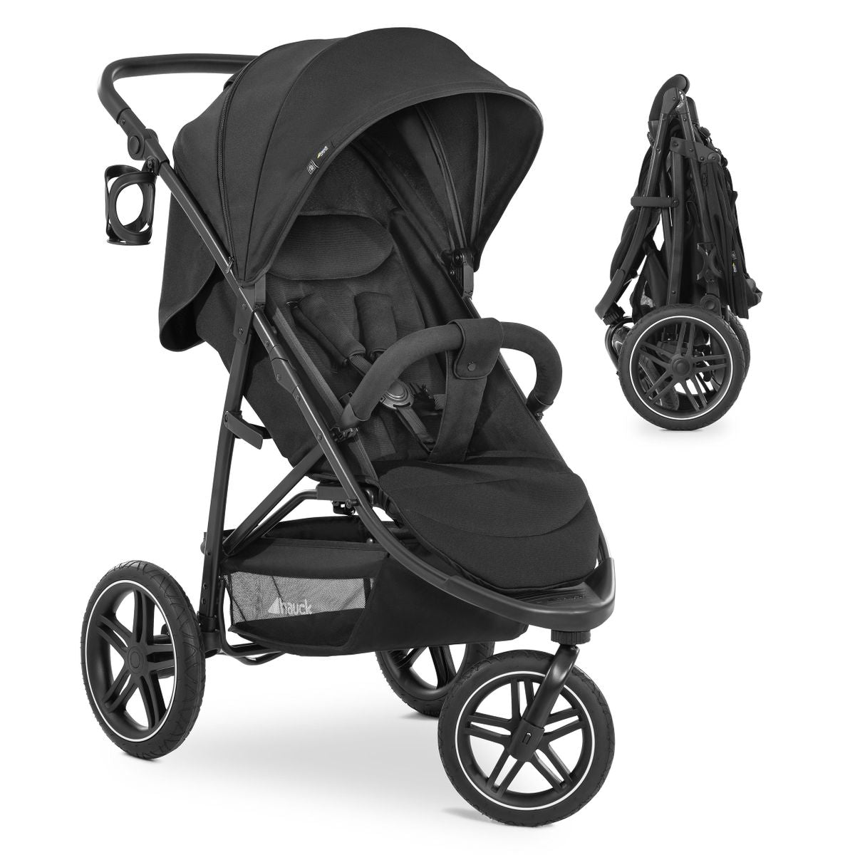 Trillevogn Rapid 3R opptil 25 kg svart forfra