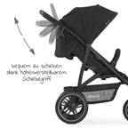 Trillevogn Rapid 3R opptil 25 kg svart sammenleggbar funksjon