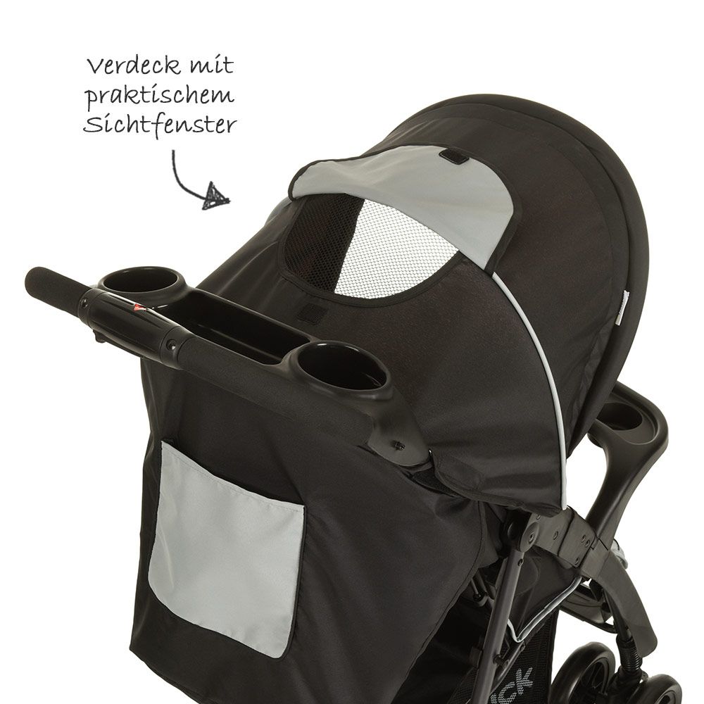 Trillevogn Shopper Neo II opptil 25 kg, Caviar Silver detalj av hjul