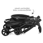 Trillevogn Shopper Neo II opptil 25 kg, Caviar Silver stor handlekurv