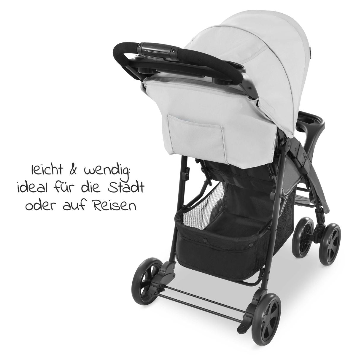Trillevogn Shopper Neo II opptil 25 kg Grey nærbilde av sete