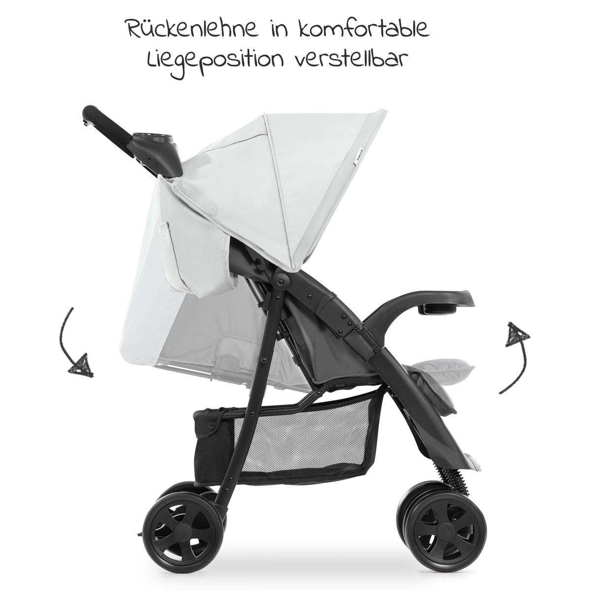 Trillevogn Shopper Neo II opptil 25 kg, Grey - Hauck