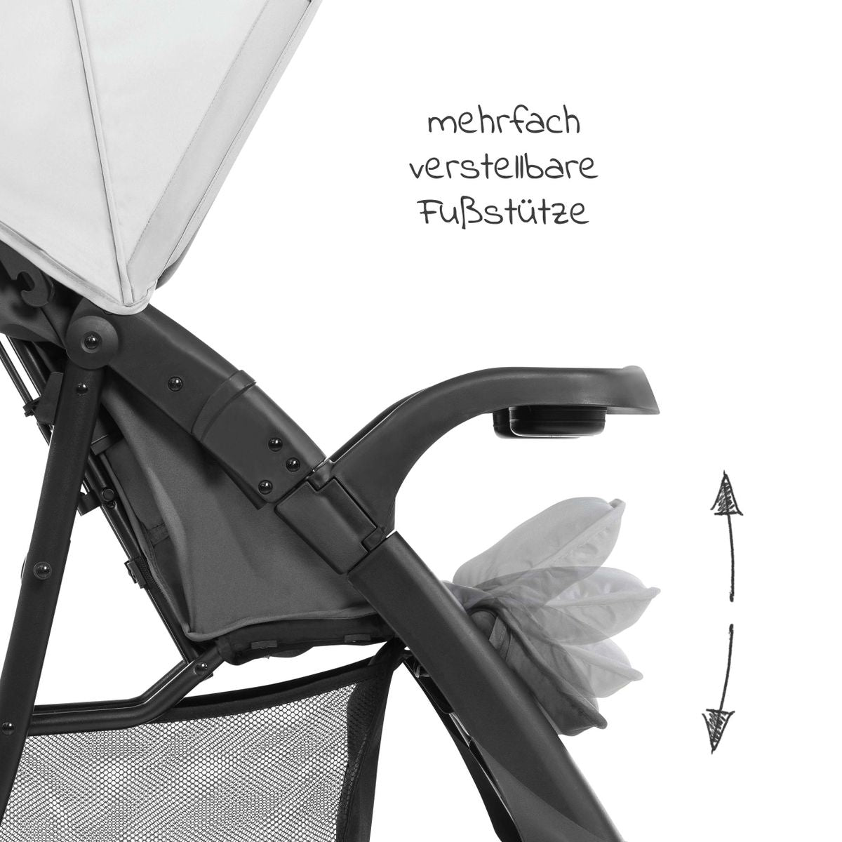 Trillevogn Shopper Neo II opptil 25 kg, Grey - Hauck
