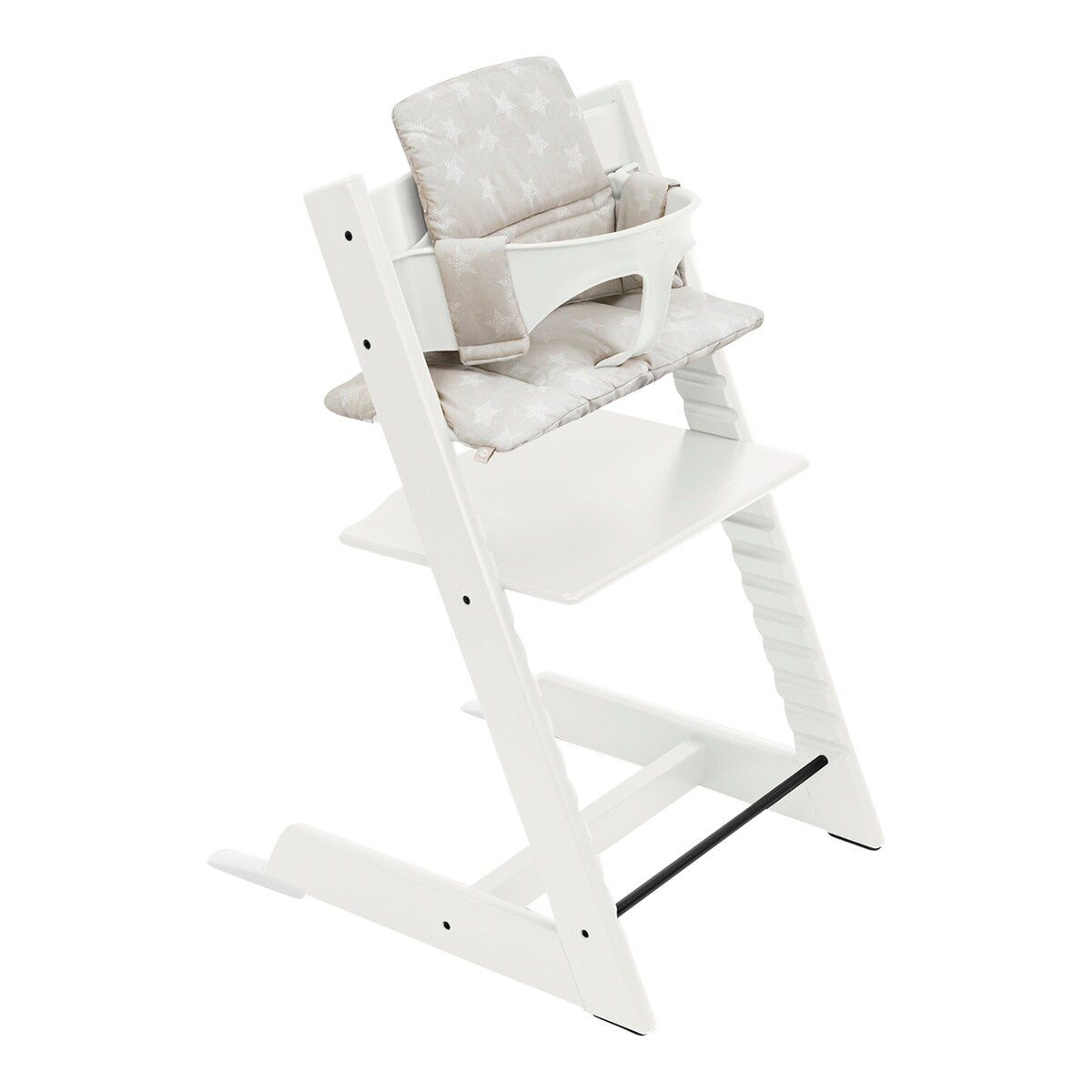 Tripp Trapp barnestol med babysett og sitepute i økologisk bomull - Stokke