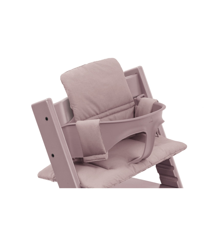Montert Tripp Trapp Classic Cushion Heather Mauve på stol