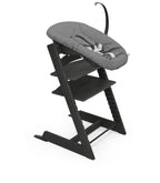 Tripp Trapp Newborn sett Anthracite med lekeholder bakside