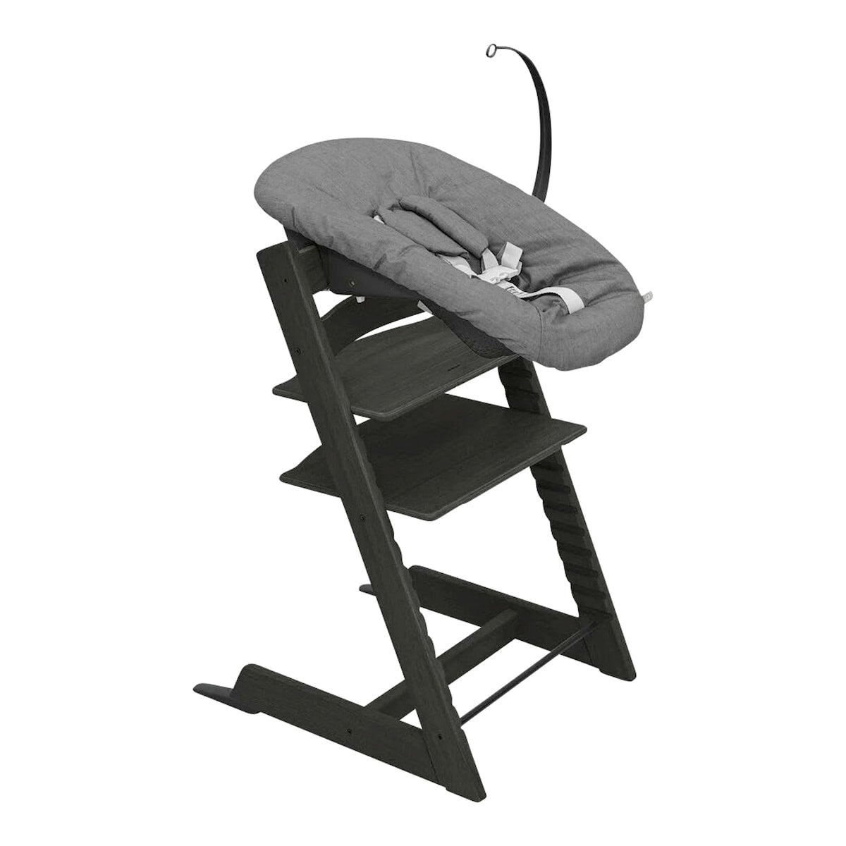 Tripp Trapp pakke i bøk med Newborn Set og Baby Set bakside