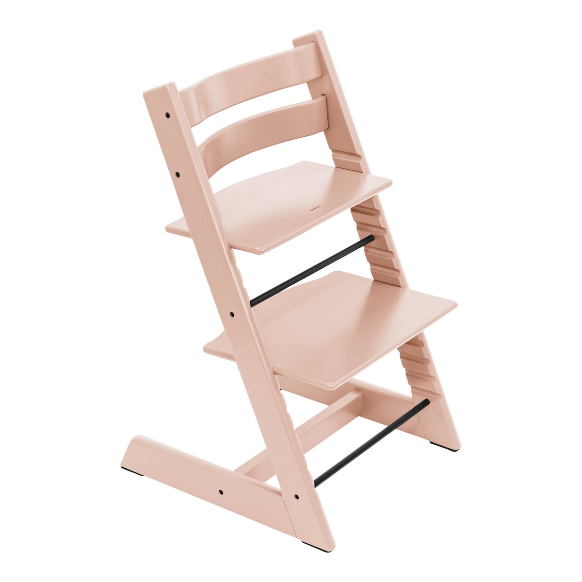 Tripp Trapp trappestol bøk med gravering 78 cm forfra