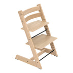 Tripp Trapp trappestol eik med gravering 79 cm forfra