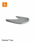 Tripp Trapp Tray bordplate storm grey fra Stokke montert på stol
