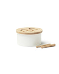 Tromme i lindetre hvit 16,5 cm fra 18 mnd - Kids Concept sett forfra